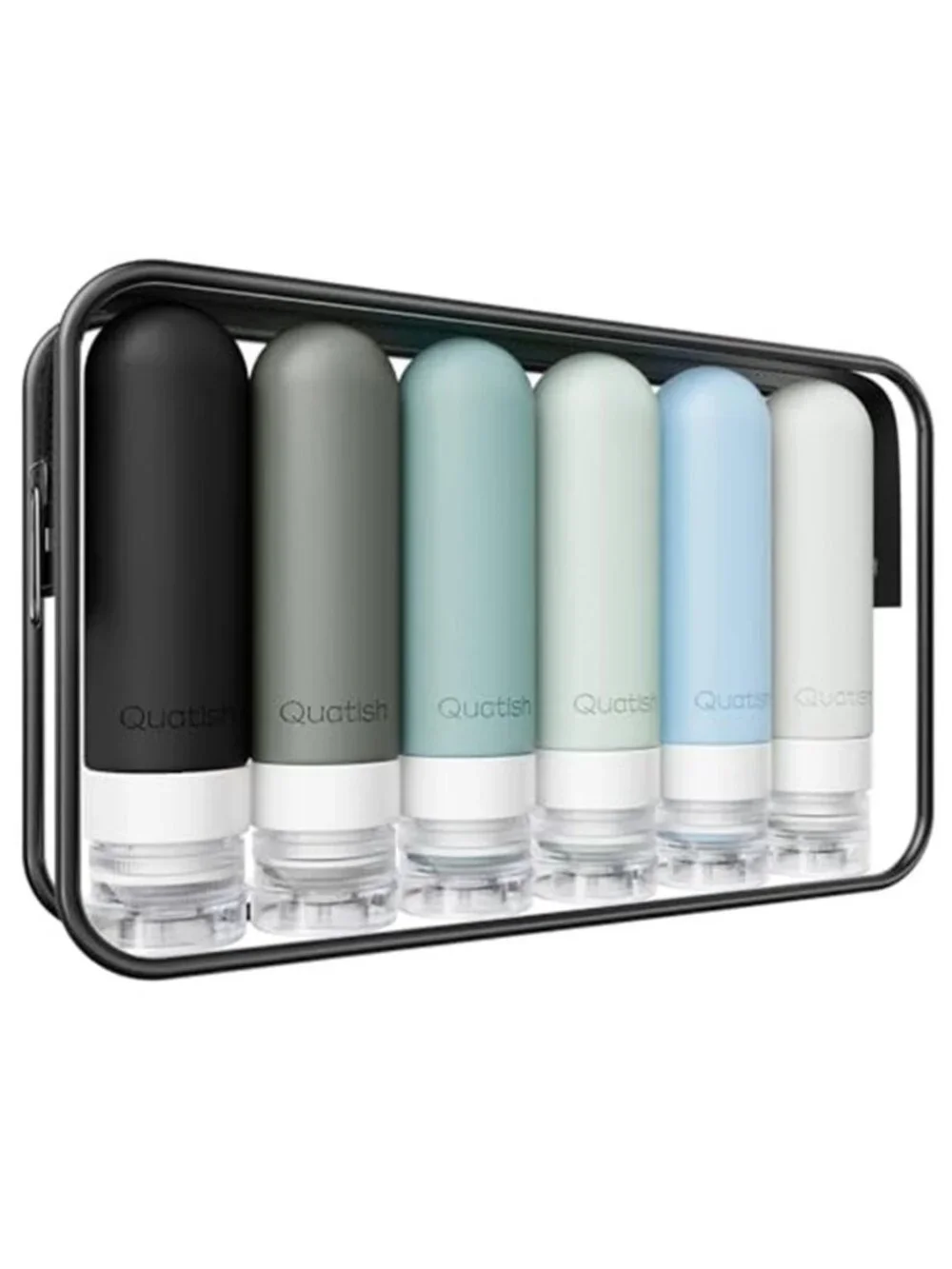 Leakproof TSA Approved Travel Bottles 3 Oz Refillable Silicone Toiletry Set